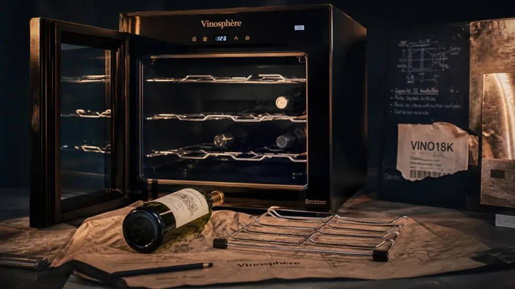 Cave à vin vinosphere ouverte, 18 ou 28 bouteilles