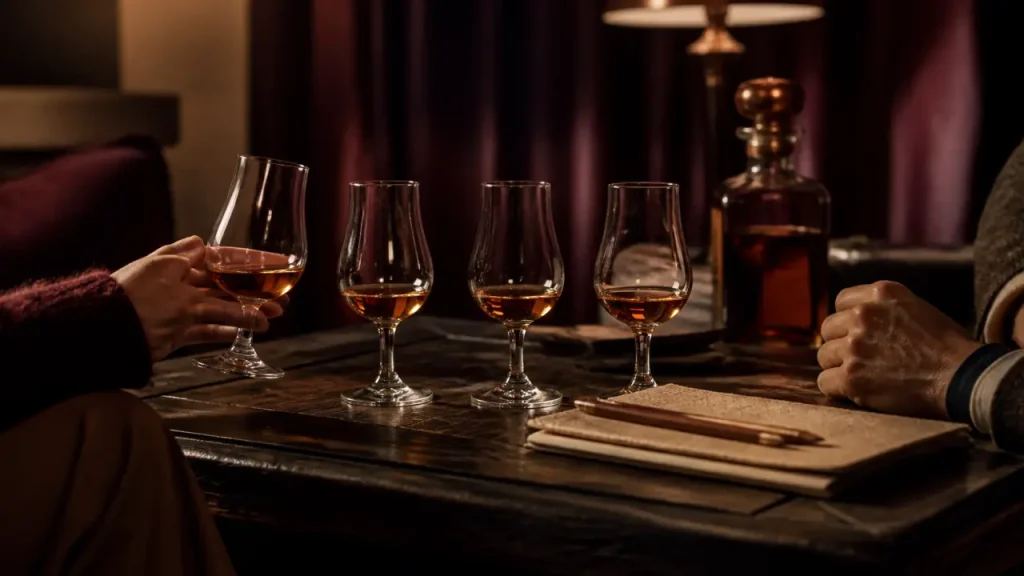 Club de degustation : verres de dégustation et carnet pour apprendre le vin