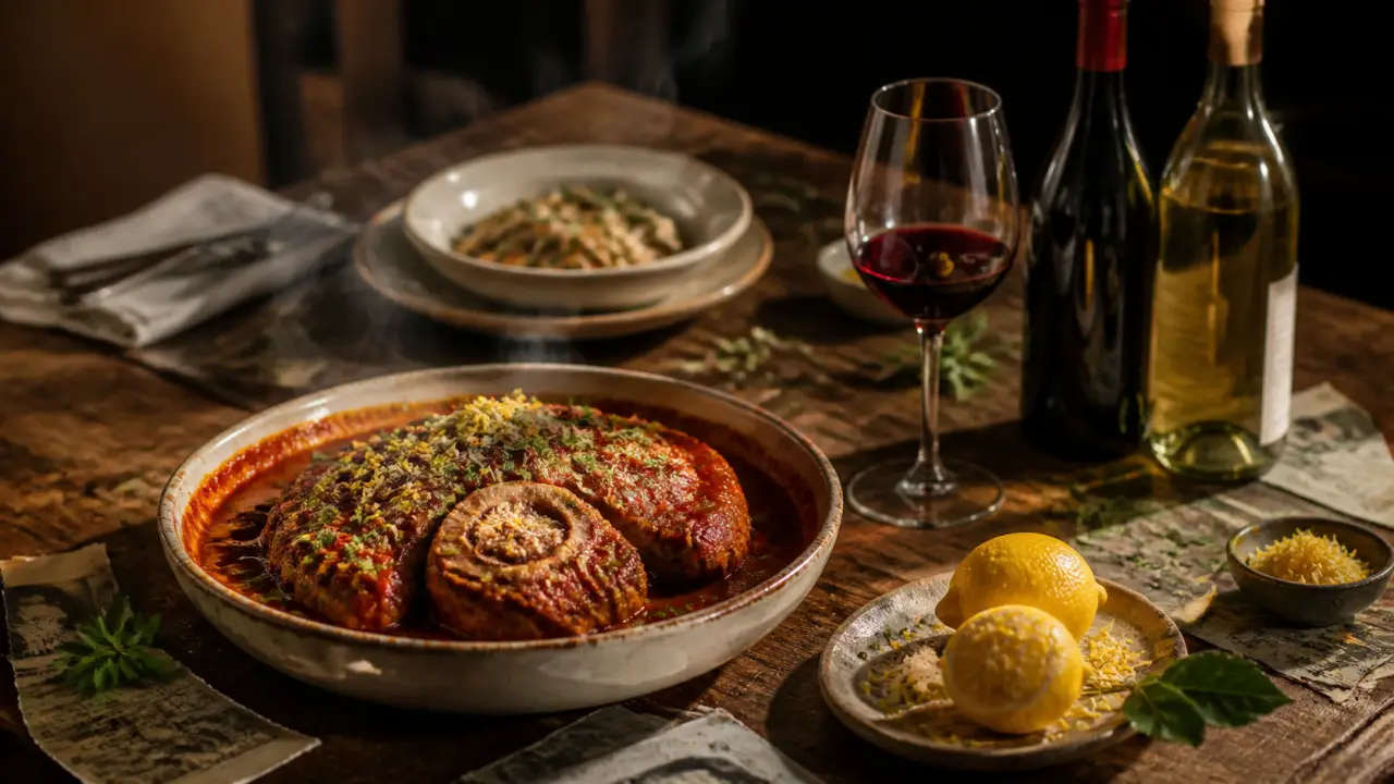 Vin osso bucco : rouge souple et blanc structuré
