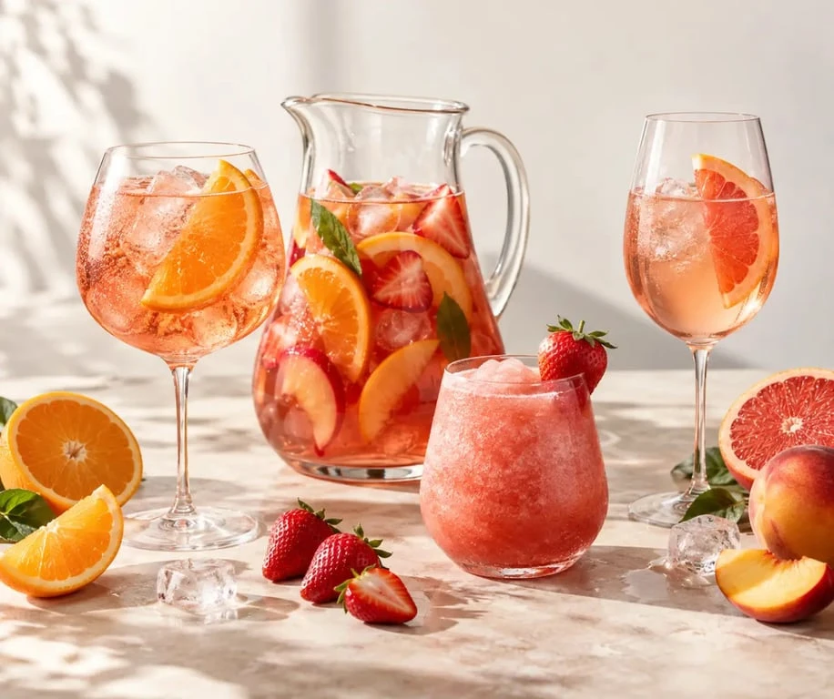 Cocktail vin rosé : Spritz, sangria, frozé et rosé pamplemousse aux fruits