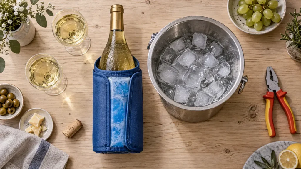 Refroidisseur de bouteille de vin : choisissez entre gaine, seau et électrique