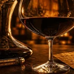 Vin rouge corsé : verre et service au golden hour