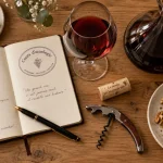 Cours oenologie caen : dégustation de vin, carnet et fromages