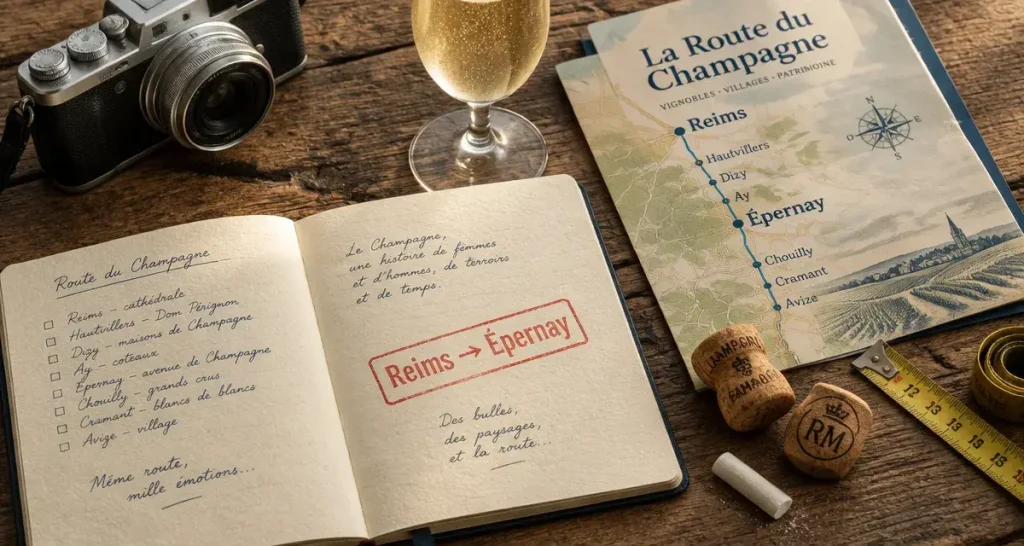 Route du Champagne depuis Reims : quel itinéraire choisir entre 112 km, villages et caves ?