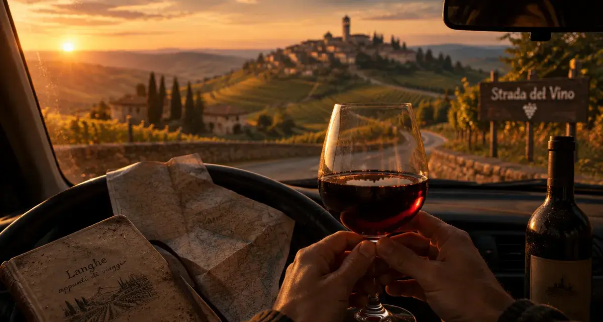 Route des vins piémont italie : dégustation près des vignes des Langhe